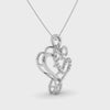 Platinum Diamond Heart Pendant for Women JL PT P LC904