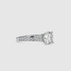0.30cts. Solitaire Platinum Diamond Shank Engagement Ring JL PT 0100-B