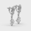 Designer Platinum Diamond Heart Earrings JL PT E LC823