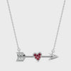 Designer Platinum Ruby Pendant with Diamond for Women JL PT P 18010