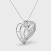 Designer Platinum Heart Diamond Pendant for Women JL PT P LC949