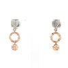 Designer Plain Platinum & Rose Gold Earrings JL PT E 213