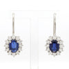 Beautiful Platinum Kyanite Earrings with Diamond for Women JL PT E 294