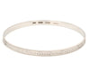 Platinum Bangle for Women with Centre Lining of Diamond Cutting JL PTB 624