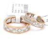 Chess Couple Rings in Platinum & Rose Gold with Single Diamonds JL PT 1114