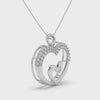 Designer Platinum Heart Diamond Pendant for Women JL PT P LC936