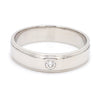 Jewelove™ Rings Women's Band only / SI IJ 0.04 cts. Classic Platinum Love Bands with Single Diamonds SJ PTO 101-Z