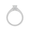 Jewelove™ Rings SI IJ / Women's Band only 0.15 cts. Princess Cut Solitaire Diamond Platinum Engagement Ring JL PT MHD273EG