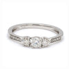 Jewelove™ Rings 0.20 cts. Platinum Solitaire Engagement Ring with Diamond Accents JL PT 327