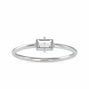 Jewelove™ Rings Women's Band only / VS GH 0.20cts. Baguette Diamond Platinum Solitaire Engagement Ring JL PT 0656