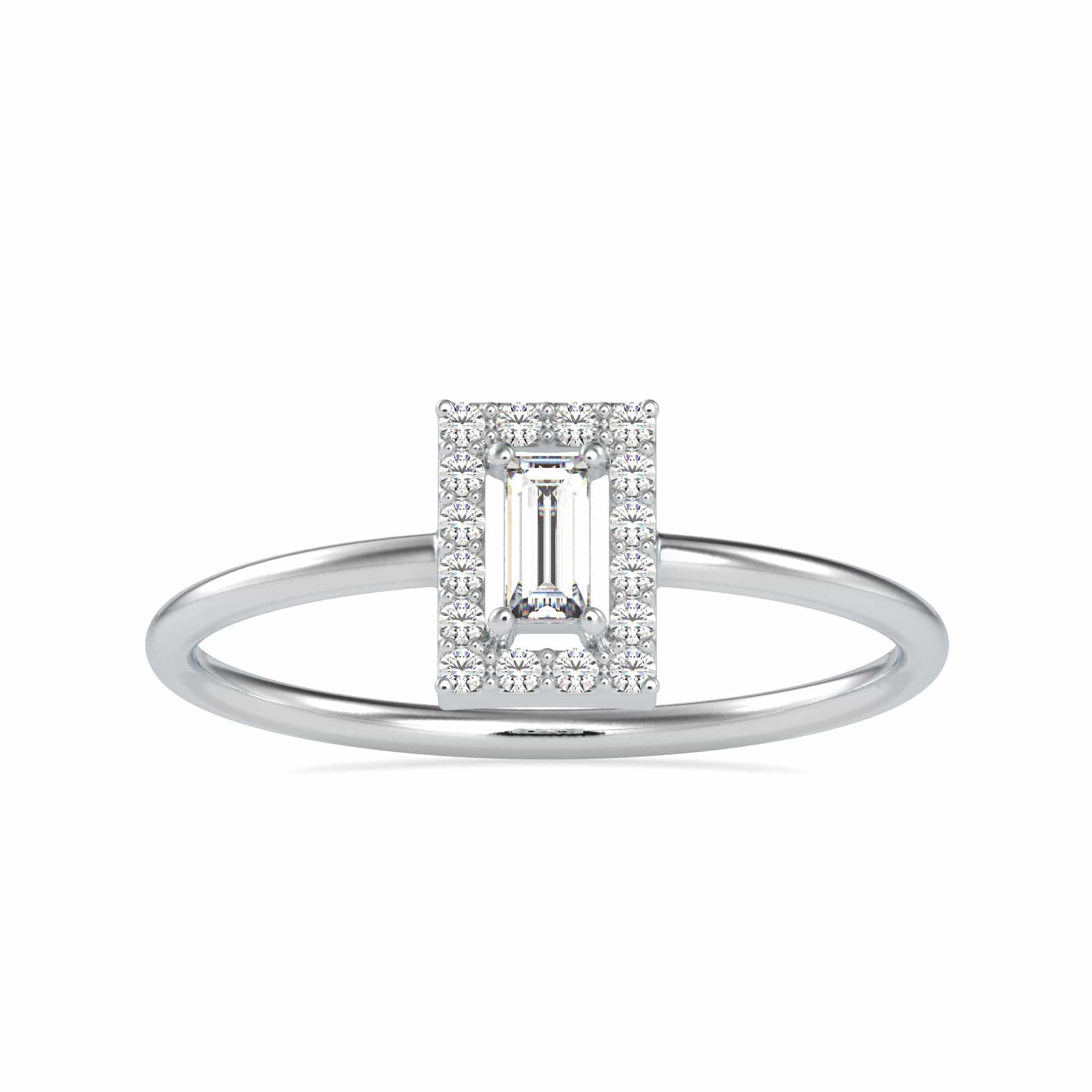 Halo Diamond Indian Style Engagement Ring – Mangalsutraonline