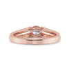 Jewelove™ Rings Women's Band only / VS J 0.20cts. Solitaire Diamond Split Shank 18K Rose Gold Ring JL AU 1177R-A