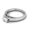 Jewelove™ Rings 0.20cts. Solitaire Platinum Engagement Ring for Women JL PT R-57