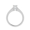 Jewelove™ Rings SI IJ / Women's Band only 0.25 cts. Princess Cut Solitaire Diamond Platinum Engagement Ring JL PT MHD264EG
