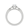 Jewelove™ Rings SI IJ / Women's Band only 0.25 cts Solitaire Diamond Platinum Ring for Women JL PT RV RD 113