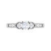 Jewelove™ Rings SI IJ / Women's Band only 0.25 cts Solitaire Diamond Platinum Ring for Women JL PT RV RD 113