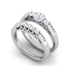 Jewelove™ Rings SI IJ / Women's Band only 0.25 cts Solitaire Diamond Split Shank Platinum Ring JL PT RV RD 159