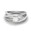 Jewelove™ Rings 0.25cts Solitaire Platinum Diamond Engagement Ring for Women JL PT R-66