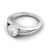 Jewelove™ Rings 0.25cts. Solitaire Platinum Split Shank Engagement Ring for Women JL PT R-58