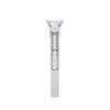 Jewelove™ Rings I VS / Women's Band only 0.30 cts. Princess Cut Diamond Diamond Shank Platinum Solitaire Engagement Ring JL PT 150