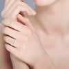 Jewelove™ Rings I VS / Women's Band only 0.30 cts. Princess Cut Diamond Split Shank Platinum Solitaire Engagement Ring JL PT RP PR 206