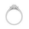Jewelove™ Rings I VS / Women's Band only 0.30 cts. Princess Cut Solitaire Double Halo Split Shank Platinum Engagement Ring JL PT JRW1513MM