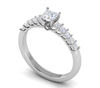 Jewelove™ Rings I VS / Women's Band only 0.30 cts Princess Cut Solitaire Platinum Ring JL PT RC PR 223