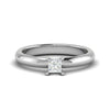Jewelove™ Rings VS I / Women's Band only 0.30 cts Princess Cut Solitaire Platinum Ring JL PT RS PR 123