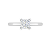 Jewelove™ Rings VS I / Women's Band only 0.30 cts Princess Cut Solitaire Platinum Ring JL PT RS PR 129