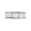Jewelove™ Rings J VS / Women's Band only 0.30 cts. Solitaire Designer Platinum Engagement Diamond Ring  for Women JL PT WB6019