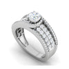 Jewelove™ Rings J VS / Women's Band only 0.30 cts. Solitaire Designer Platinum Engagement Diamond Ring  for Women JL PT WB6019