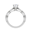 Jewelove™ Rings VS J / Women's Band only 0.30 cts Solitaire Diamond Accents Platinum Ring JL PT RP RD 153