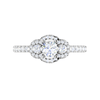 Jewelove™ Rings VS J / Women's Band only 0.30 cts Solitaire Diamond Shank Platinum Ring JL PT RP RD 116