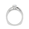Jewelove™ Rings VS J / Women's Band only 0.30 cts Solitaire Diamond Shank Platinum Ring JL PT RP RD 121