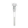 Jewelove™ Rings VS J / Women's Band only 0.30 cts Solitaire Diamond Shank Platinum Ring JL PT RP RD 138
