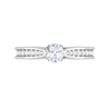 Jewelove™ Rings VS J / Women's Band only 0.30 cts Solitaire Diamond Shank Platinum Ring JL PT RP RD 143
