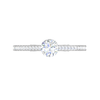 Jewelove™ Rings VS J / Women's Band only 0.30 cts Solitaire Diamond Shank Platinum Ring JL PT RP RD 145