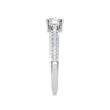 Jewelove™ Rings VS J / Women's Band only 0.30 cts Solitaire Diamond Shank Platinum Ring JL PT RP RD 168