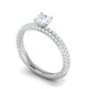 Jewelove™ Rings VS J / Women's Band only 0.30 cts Solitaire Diamond Split Shank Platinum Ring JL PT RP RD 112