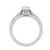 Jewelove™ Rings VS J / Women's Band only 0.30 cts Solitaire Diamond Split Shank Platinum Ring JL PT RP RD 118