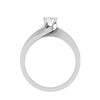 Jewelove™ Rings VS J / Women's Band only 0.30 cts Solitaire Diamond Split Shank Platinum Ring JL PT RP RD 120
