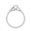 Jewelove™ Rings VS J / Women's Band only 0.30 cts Solitaire Diamond Split Shank Platinum Ring JL PT RP RD 133