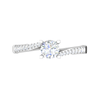 Jewelove™ Rings VS J / Women's Band only 0.30 cts Solitaire Diamond Split Shank Platinum Ring JL PT RP RD 133