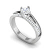Jewelove™ Rings VS J / Women's Band only 0.30 cts Solitaire Diamond Split Shank Platinum Ring JL PT RP RD 137