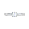 Jewelove™ Rings VS J / Women's Band only 0.30 cts Solitaire Diamond Split Shank Platinum Ring JL PT RP RD 146