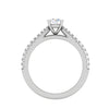 Jewelove™ Rings VS J / Women's Band only 0.30 cts Solitaire Diamond Split Shank Platinum Ring JL PT RP RD 147