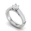 Jewelove™ Rings VS J / Women's Band only 0.30 cts Solitaire Diamond Split Shank Platinum Ring JL PT RP RD 159