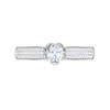 Jewelove™ Rings VS J / Women's Band only 0.30 cts Solitaire Diamond Split Shank Platinum Ring JL PT RP RD 159