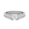 Jewelove™ Rings VS J / Women's Band only 0.30 cts Solitaire Diamond Split Shank Platinum Ring JL PT RP RD 161