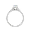 Jewelove™ Rings VS J / Women's Band only 0.30 cts Solitaire Diamond Split Shank Platinum Ring JL PT RP RD 163